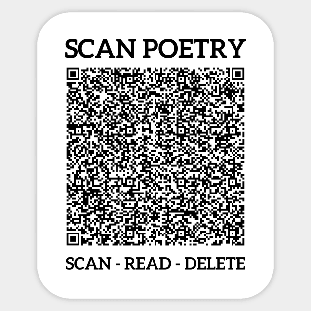 Scan Poetry Project - Storm in the Black Forest Sticker by Walford-Designs